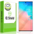 IQShield Screen Protector Compatible with Samsung Galaxy Note 10+ Plus (Note 10+ 5G, 6.8 inch Display)(2-Pack)(Case Friendly) Anti-Bubble Clear TPU Film
