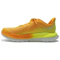 HOKA ONE ONE Mens Mach 5 Textile Synthetic Radiant Yellow Evening Primrose Trainers 8.5 US