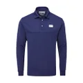 Stuburt Men's Sport Tech Long-Sleeved Polo Shirt, Midnight, L