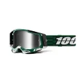 100% Racecraft 2 Mountain Bike & Motocross Goggles - MX and MTB Racing Protective Eyewear (MILORI - Mirror Silver Lens)