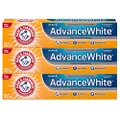 ARM & HAMMER Advanced White Extreme Whitening Toothpaste, TRIPLE PACK (Contains Three 6 Ounce Tubes) -Clean Mint - Fluoride Toothpaste (Pack of 3)