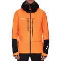 Mammut Haldigrat Air HS Hooded Jacket Men's Waterproof Jacket, tangerine-black, Medium
