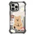 CASETiFY Bounce iPhone 15 Pro Max Case [6X Military Grade Drop Tested / 21.3ft Drop Protection/Compatible with Magsafe] - Cute Prints - Happiest KKOTKA in The World - Clear Black
