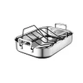 Le Creuset Stainless Steel Roasting Pan with Nonstick Rack, 14" x 10"