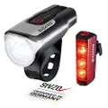 Sigma Sport Unisex – Erwachsene Sigma Aura 80 USB/Blaze Beleuchtungsset, schwarz, Einheitsgröße