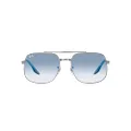 Ray-Ban RB3699 Square Sunglasses, Gunmetal/Clear Blue Gradient, 59 mm