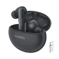 HUAWEI FreeBuds 5i Wireless Headphones, Bluetooth Earbuds, Hi-Res Audio, Smart Noise Cancellation, Play up to 28h, Fast Charging, Connection to 2 Devices, IP54, Black + AP52