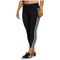 adidas Women's Believe This 2.0 AEROREADY 3-Stripes 7/8 Workout Training Yoga Pants Leggings, Black/White, Small