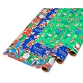 American Greetings Wrapping Paper Christmas Bundle, Rudolph Designs (3 Rolls, 105 sq. ft)