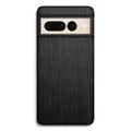 Wood Google Pixel 7 Pro Case - Slim Fit, Snap-On Design Made from Sustainable Materials and Reinforced with Kevlar. Wireless Charging Compatible. (Charcoal)