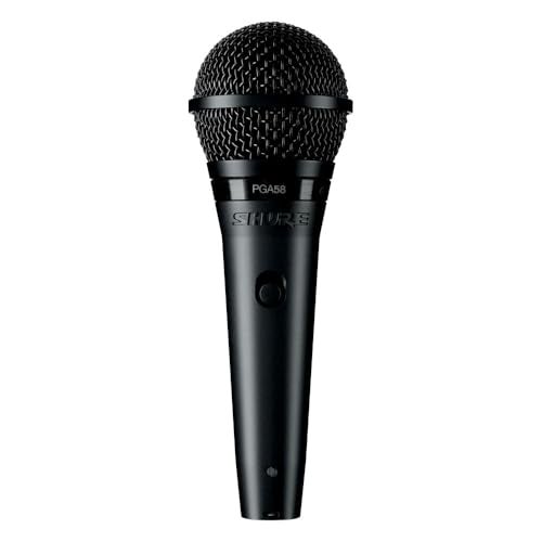 Shure PGA58-LC Cardioid Dynamic Vocal Microphone,Black