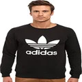 adidas Originals Men's Trefoil Crew Sweatshirt - black - Medium