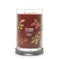 Yankee Candle Autumn Wreath Scented, Signature 20oz Large Tumbler 2-Wick Candle, Over 60 Hours of Burn Time