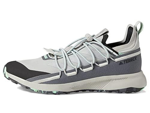 adidas Men's Terrex Voyager 21 Trail Running Shoe, Metal Grey/Silver Metallic/Beam Green, 13