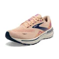 Brooks Women s Adrenaline GTS 23 Supportive Running Shoe - Apricot/Estate Blue/Orchid - 5.5 Medium