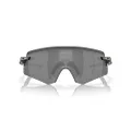 Oakley Men's Oo9472f Encoder Low Bridge Fit Rectangular Sunglasses, Polished Black/Prizm Black, 39 mm