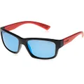 Bollé Holman Floatable Sunglasses Matte Black Red Unisex-Adult Medium
