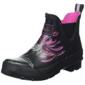 Joules New Women's Wellibob Gloss Short Rain Boot Black 7