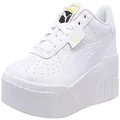 Puma Cali Wedge Women's Thick Sole Sneakers, Spring and Summer 23 Colors: Puma White/Puma White, 7.5 US