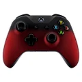 eXtremeRate Shadow Red Faceplate Cover for Xbox One Wireless Controller Model 1708, Soft Touch Front Housing Shell Case for Xbox One S & Xbox One X Controller - Controller NOT Included