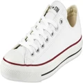 Converse Chuck Taylor All Star Leather Low Top, White, 12.5 Women/10.5 Men