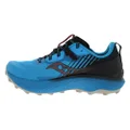 Saucony Endorphine Edge Men's Running Shoe, S20647-25, Trail with Carbon Fibre Plate, Size: US 9 - EU 42.5 - cm 27 - UK 8, 31 Ocean Blk, 9.5 US