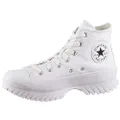 Converse Chuck Taylor All Star Lugged 2.0 Leather Unisex Shoes, White/Egret/Black, 9.5 Women/7.5 Men