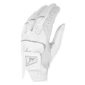 MZUNO Elite Women's Glove | Leather Golf Gloves | Medium Large | LH White/Silver