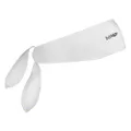 Halo Headband Sweatband Super Wide Tie White
