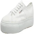 Superga Women's 2790acotw Linea Up and Down Trainers, White, 9.5 US