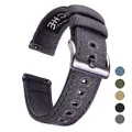Ritche 22mm Watch Band Replacement Quick Release Canvas Watch Straps for Men
