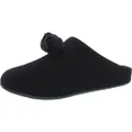 FitFlop Chrissie Pom-Pom Slippers All Black 10 M (B)