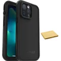 LifeProof FRĒ Series Waterproof Case for iPhone 13 Pro (Only) - with Cleaning Cloth - Non-Retail Packaging - Black