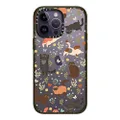 CASETiFY Impact iPhone 14 Pro Max Case [4X Military Grade Drop Tested / 8.2ft Drop Protection] - Playful Cats in The Garden - Glossy Black