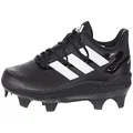 adidas Adizero Afterburner 8 Pro TPU Baseball Shoes Black/White/Silver Metallic 7 D (M)