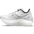 Saucony Men's Endorphin Pro 3 Sneaker, White/Black, 12 US