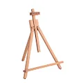 Falling in Art Beechwood 25" Tabletop Easel Display Stand for Painting - Holding Canvas Up to 22 1/2 Inches High, A-Frame Artist Tripod with Rubber Feet, Portable Photo and Sign Holder