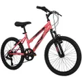 Huffy Kids Hardtail Mountain Bike for Girls, Stone Mountain 20 inch 6-Speed, Solar Flare, 20 Inch Wheels/13 Inch Frame, Model Number: 73818