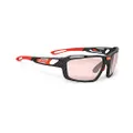 Rudy Project Sintryx Sports Cycling Sunglasses - Carbonium Frame - ImpactX-2 Photochromic Clear to Red Lens