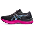 ASICS Women's Gel-Nimbus 23 Running Shoes, 6, Black/Pure Silver