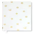 Kate Spade New York Undated Daily Planner, Large Journal Planner, To Do List Notebook, White Hardcover Personal Organizer, Gold Dot with Script