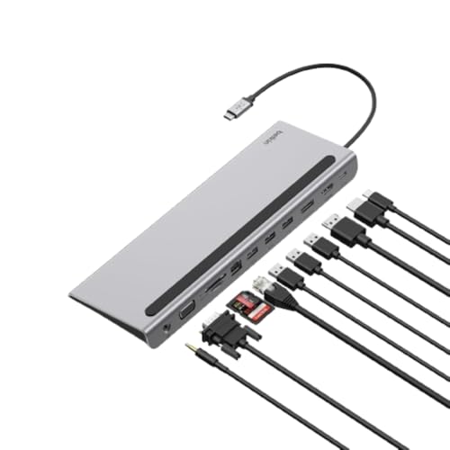 Belkin USB-C 11-in-1 Multiport Dock,Silver,INC004btSGY