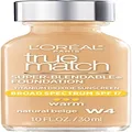 L'Oreal Paris Makeup True Match Super-Blendable Liquid Foundation, Natural Beige W4, 1 Fl Oz,1 Count