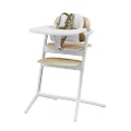 Cybex LEMO 3-IN-1 Remo 3-in-1 (Updated 2022 Model) Sand White Long Youth High Chair Snack Tray Harness Set for Newborns to Adults