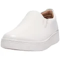 Fitflop Women's Rally Skate Leather Trainers, Urban White, 8.5 US