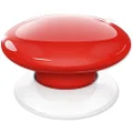 FIBARO The Button Z-Wave Plus Scene Controller On-Off Trigger, FGPB-101-3, Red