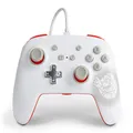 PowerA Enhanced Wired Controller for Nintendo Switch - Mario White, Gamepad, Wired Video Game Controller, Gaming Controller - Nintendo Switch