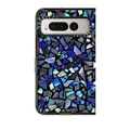 CASETiFY Impact Google Pixel Fold Case [4.4ft Drop Protection/Compatible with Magsafe] - Deep Blue Crystal - Clear Black, CTF-4330282-16005815