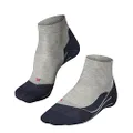 FALKE mens RU4 Short Running Socks - Cotton Blend, Low Cut, Grey (Light Grey 3406), US 9-10 (EU 42-43 Ι UK 8-9), 1 Pair