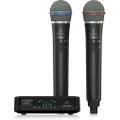 Bellinger ULM302MIC 2.4GHz Wireless Microphone, Set of 2, Simultaneous Use, Receiver Output XLR Terminal, Stationary Type, Perfect for Vocals and Speeches